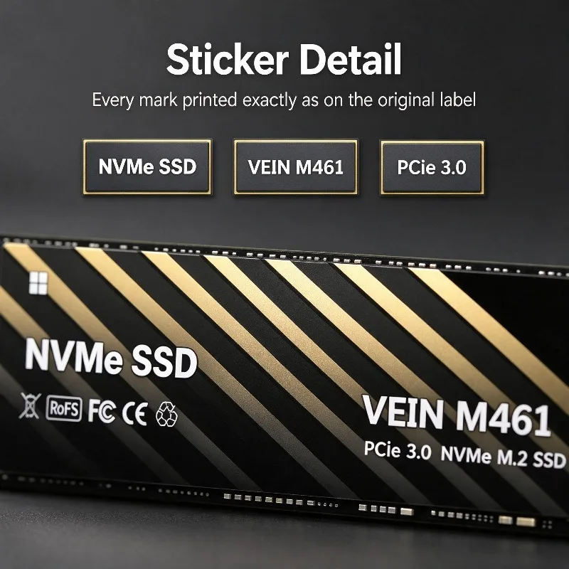 고속 VEIN M461 M.2 2280 PCIe 3.0 - Ssd 500Gb 리뷰 및 가격