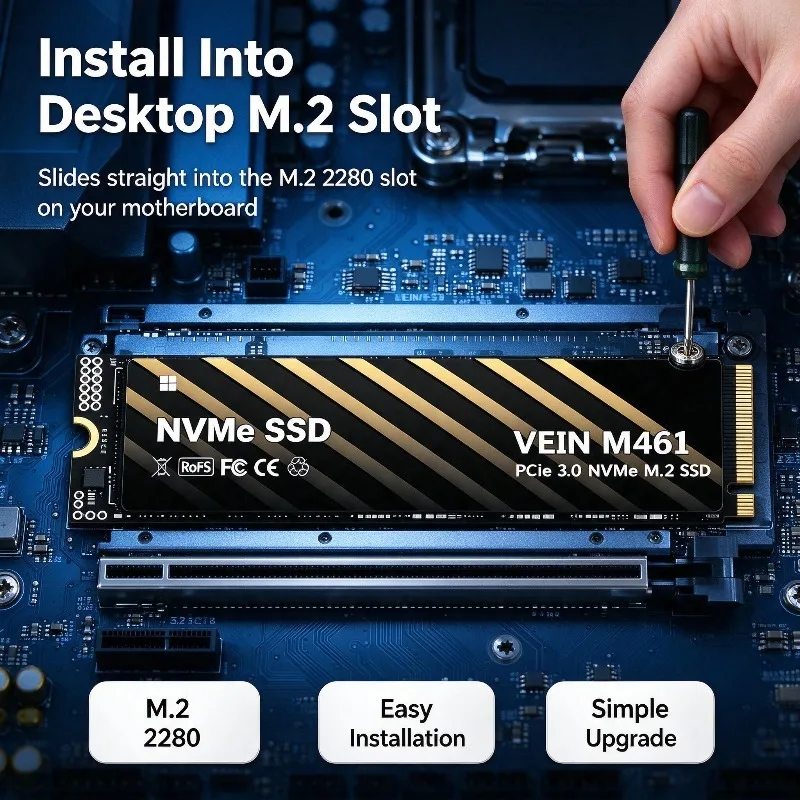 고속 VEIN M461 M.2 2280 PCIe 3.0 - Ssd 500Gb 리뷰 및 가격