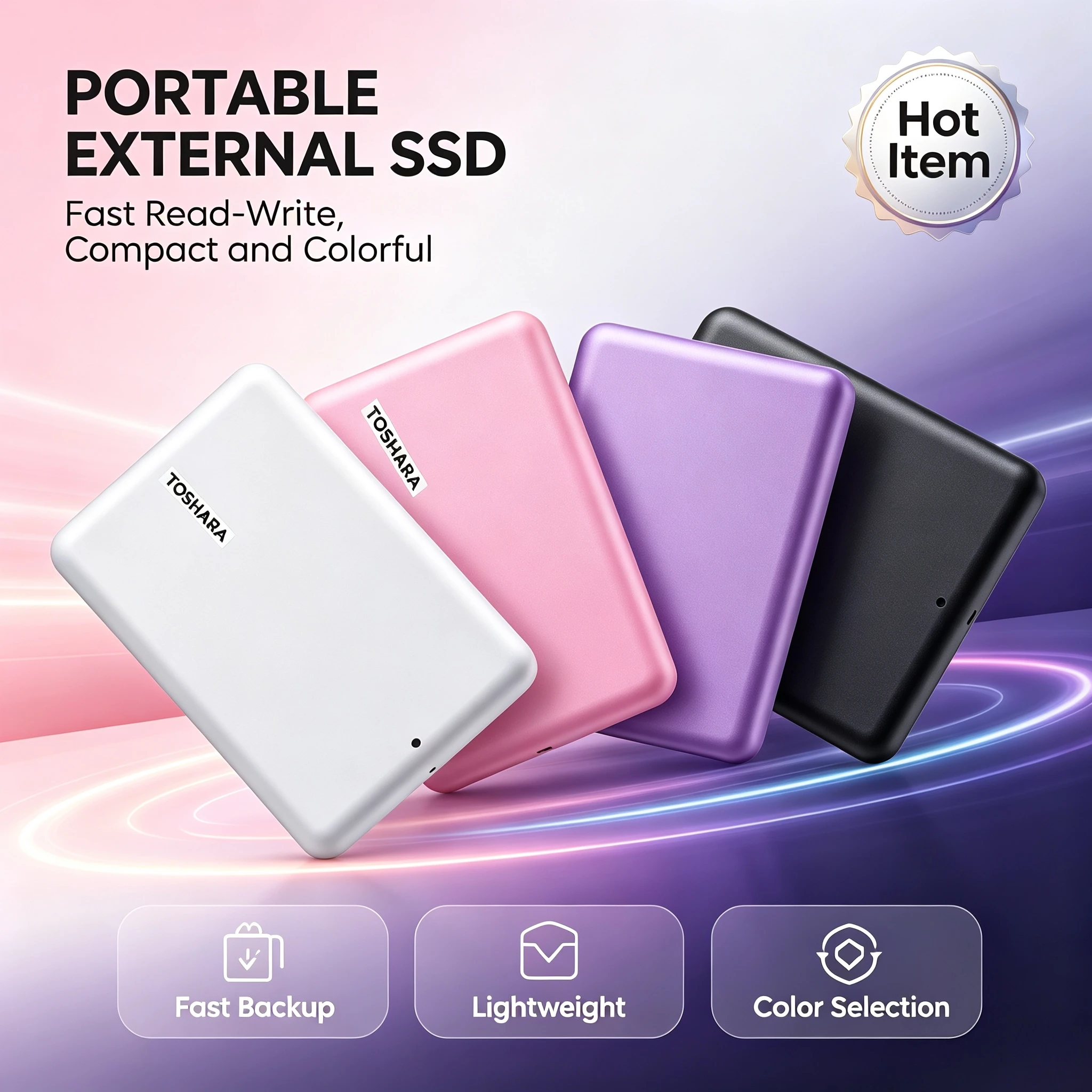 토샤라 A5 멀티컬러 외장 SSD, 1TB/500GB/ - Ssd 500Gb 리뷰 및 가격