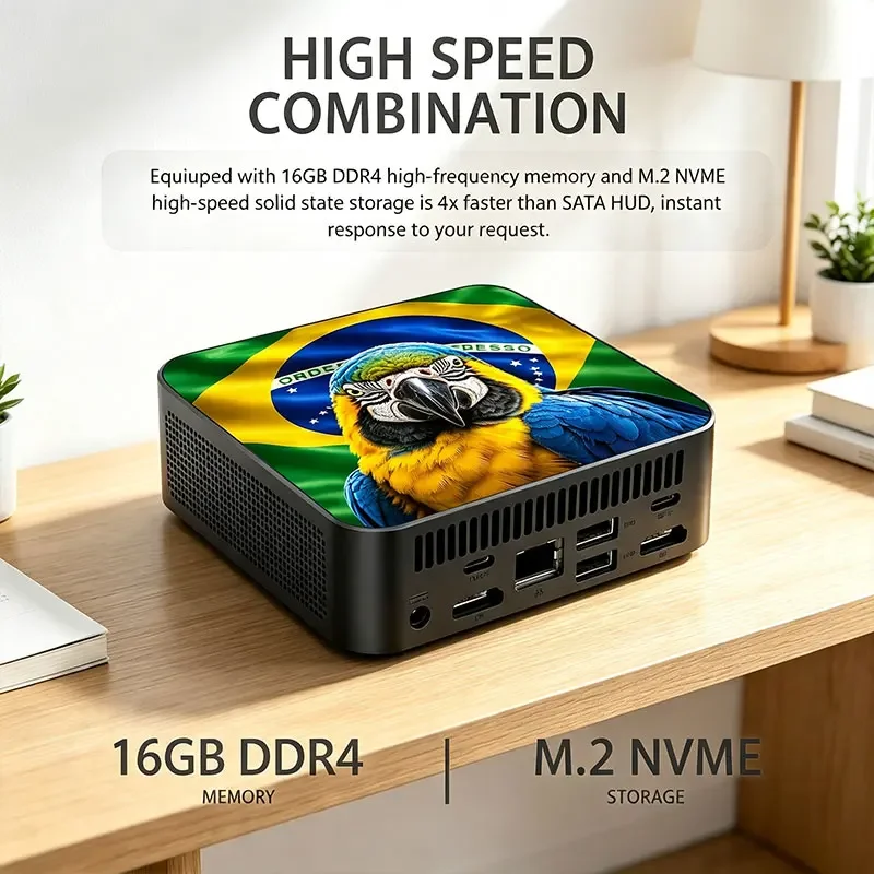 강력한 휴대용 게이밍 미니 PC 뉴멕시코 브라질 국기  - Ssd 2Tb 리뷰 및 가격